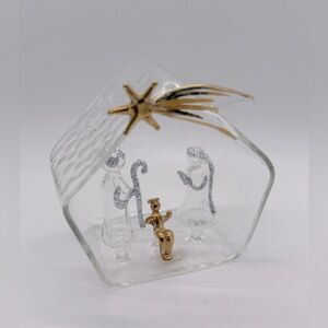 Hand-Blown Italian Glass‎ Nativity Scene